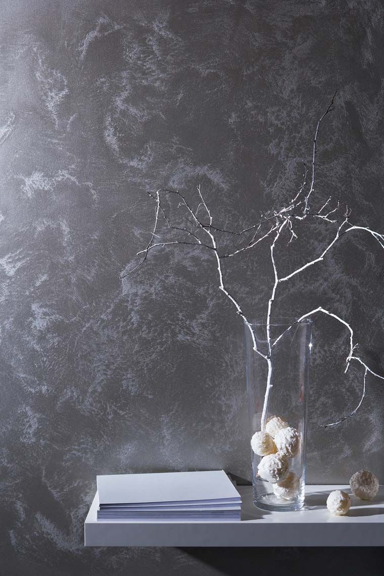 Wandgestaltung - BX Lucento83 Casino Edelstahl.